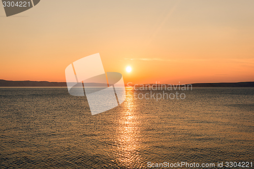 Image of Scenic view of a small island