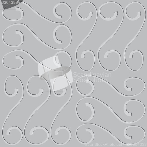 Image of embossed pattern on seamless gray vector background