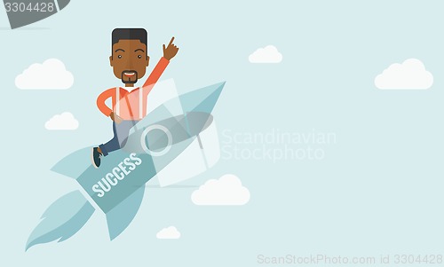 Image of Black man in start up business.