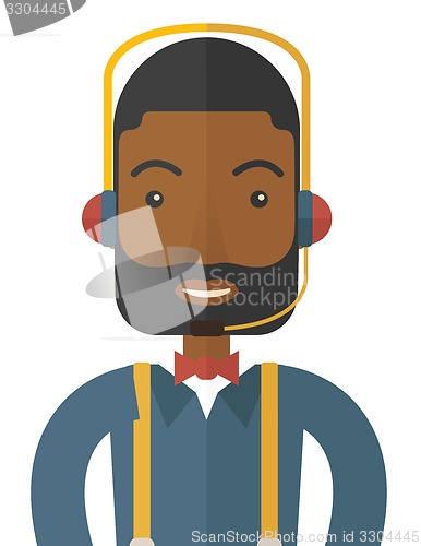 Image of Operator man in headset.