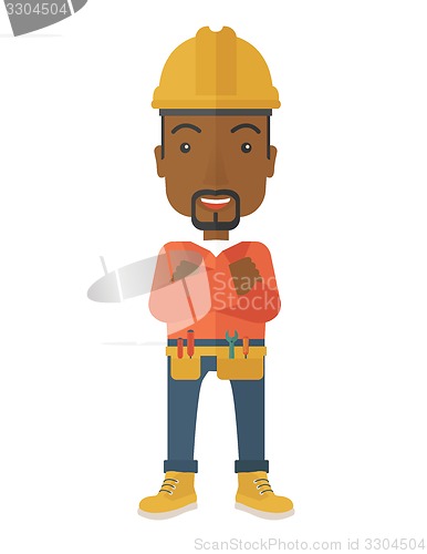 Image of African-american Constructions worker