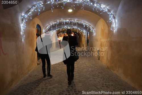 Image of Winter Night in Brasov