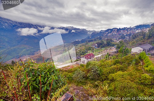 Image of Rice field terraces. Sapa Vietnam