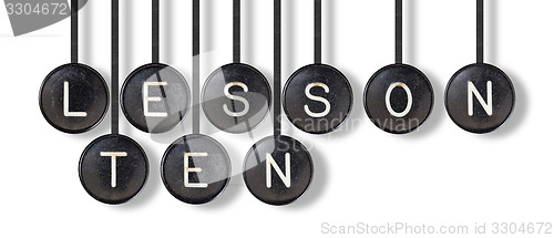 Image of Typewriter buttons, isolated - Lesson ten