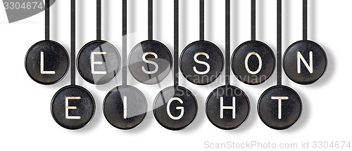 Image of Typewriter buttons, isolated - Lesson eight