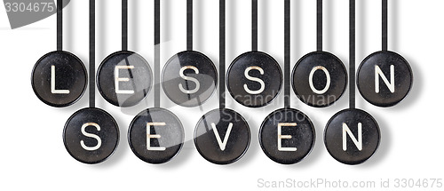 Image of Typewriter buttons, isolated - Lesson seven