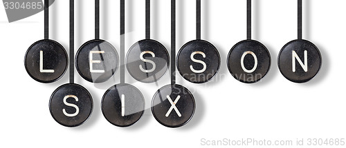 Image of Typewriter buttons, isolated - Lesson six