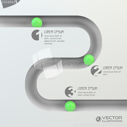 Image of 3D business illustration. Vector template.