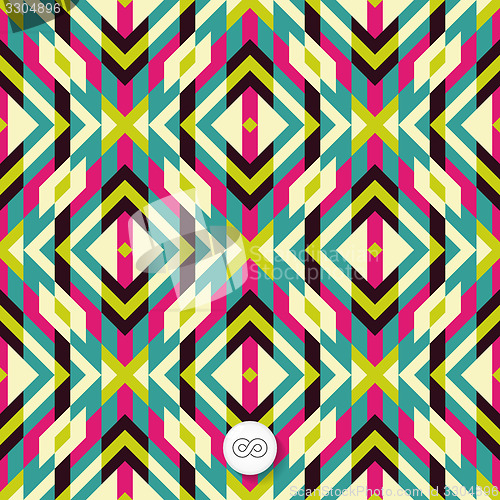 Image of Seamless geometric background. Mosaic. 