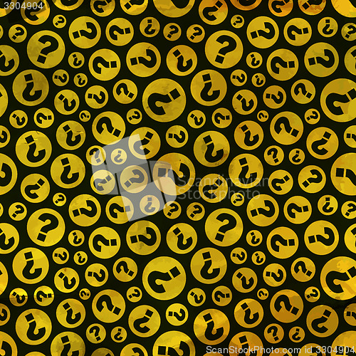 Image of Questions. Seamless pattern.