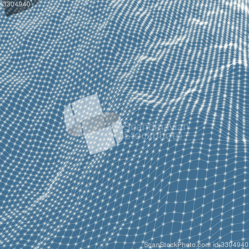 Image of Abstract grid background. Water surface. Vector illustration. 