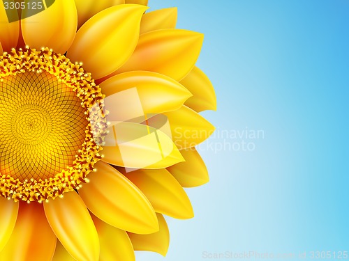 Image of Sunflower sun against. EPS 10