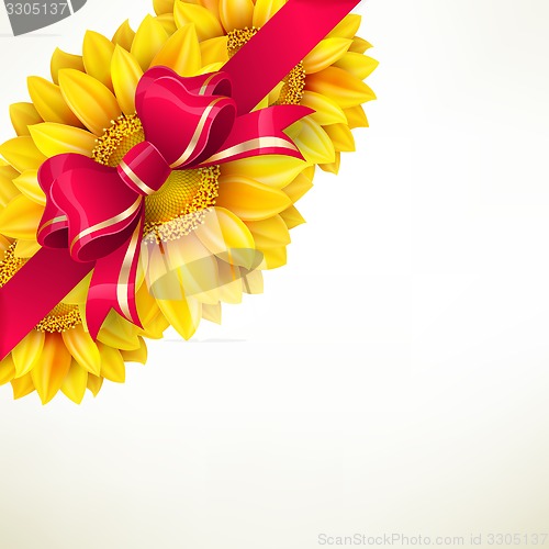 Image of Macro SunFlower Background. EPS 10