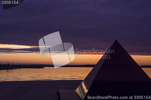 Image of Evening on lake quay