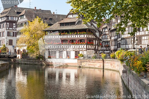 Image of Strasbourg, water canal in Petite France area