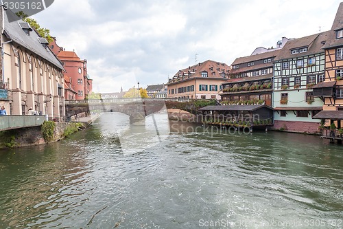 Image of Strasbourg, water canal in Petite France area