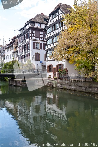 Image of Strasbourg, water canal in Petite France area