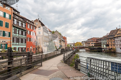 Image of Strasbourg, water canal in Petite France area