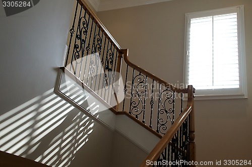 Image of window light on stairway