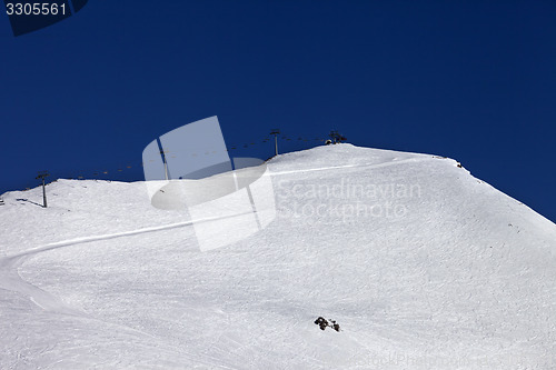 Image of Ski slope and ropeway