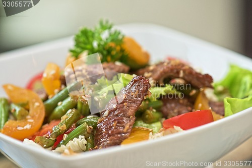 Image of Warm salad with veal
