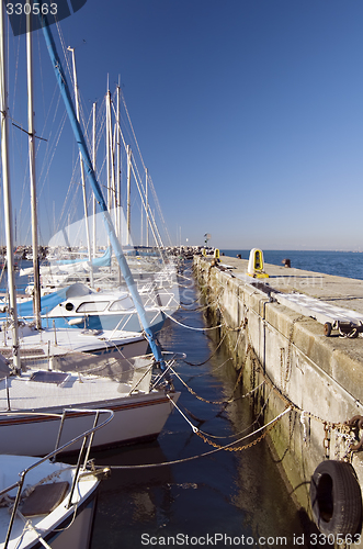 Image of Moored boats