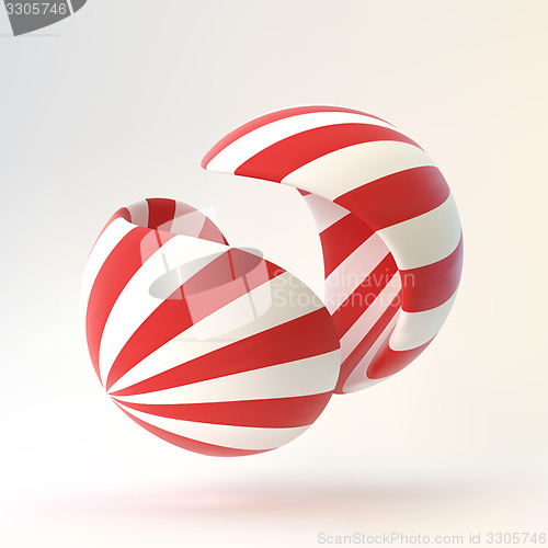 Image of 3D abstract  illustration. Vector template.