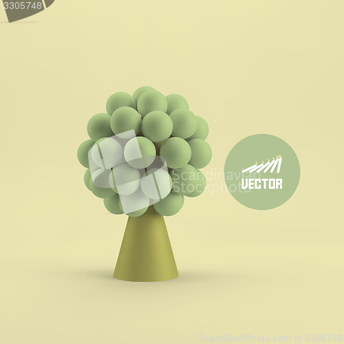 Image of Abstract tree. Concept for business, social media, technology.