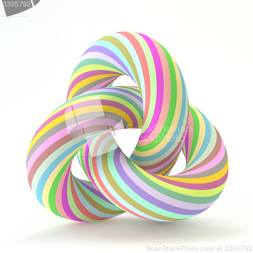 Image of 3D abstract  illustration. Vector template.