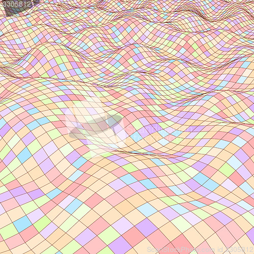 Image of 3d mosaic background. Vector illustration.