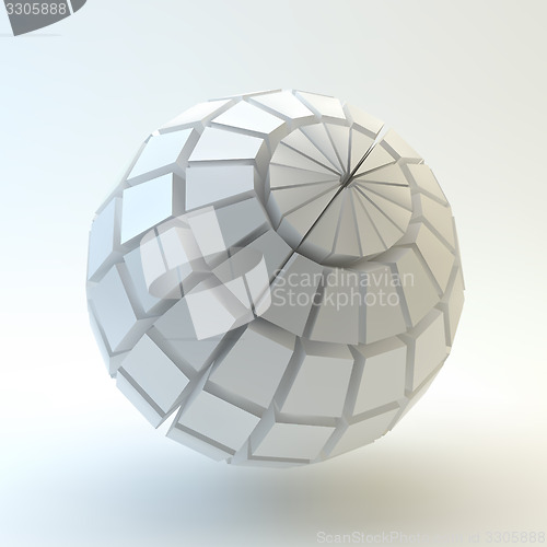 Image of 3D Sphere. Vector illustration.