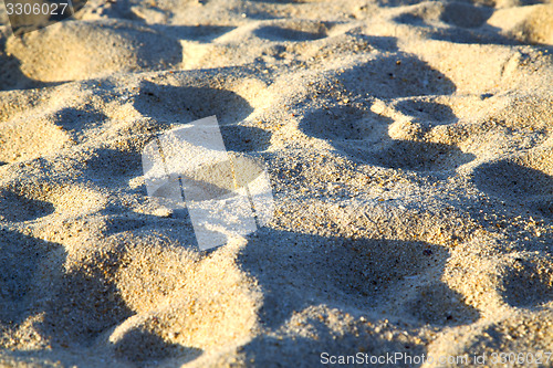 Image of  texture   footstep  in kho samui    stone abstract