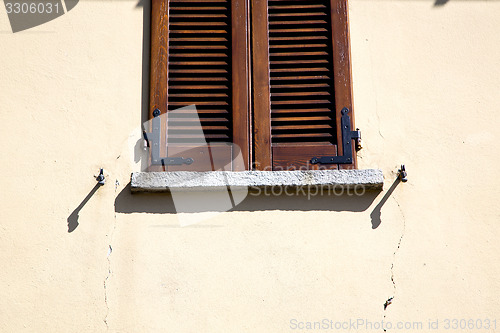 Image of shutter europe  italy  lombardy       in  the milano old    clos