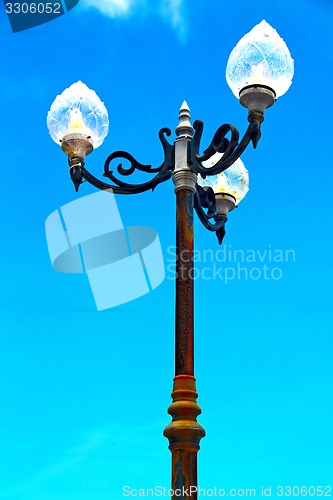 Image of  lamp bangkok thailand   the  temple   abstract  sunny day    