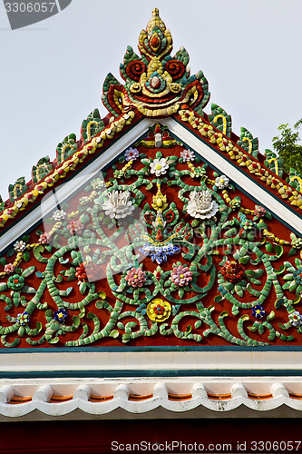 Image of bangkok in the temple  thailand abstract flowers