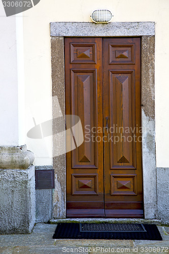 Image of  italy  lombardy     in  the sumirago  old   church  step    wal