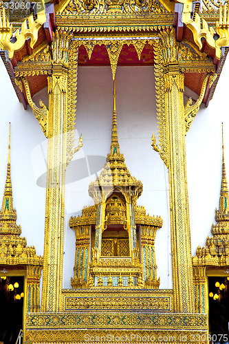 Image of  pavement gold    temple   in     incision of the temple 