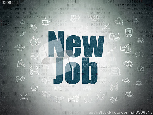 Image of Business concept: New Job on Digital Paper background