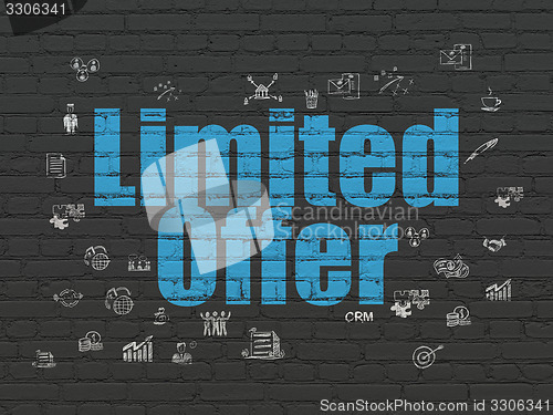 Image of Business concept: Limited Offer on wall background