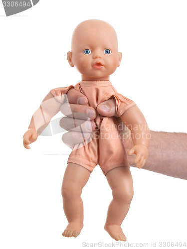 Image of Adult with baby toy (no trademark)