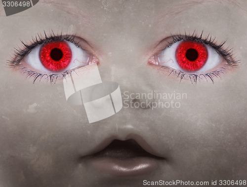 Image of Scary doll face 