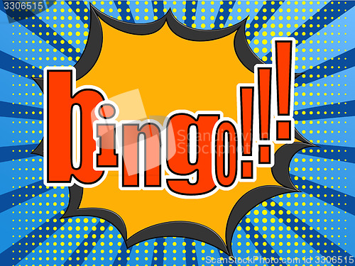 Image of Bingo comic speech bubble