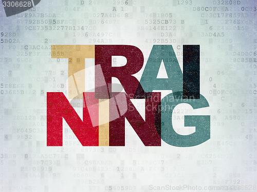 Image of Learning concept: Training on Digital Paper background
