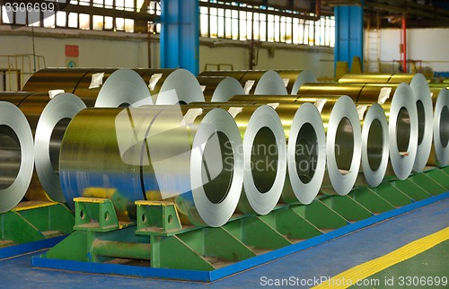 Image of Coiled steel sheets