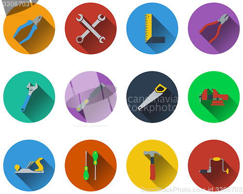 Image of Set of tools icons