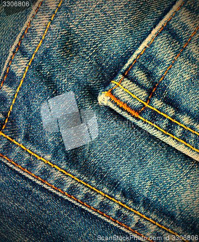 Image of seams of jeans