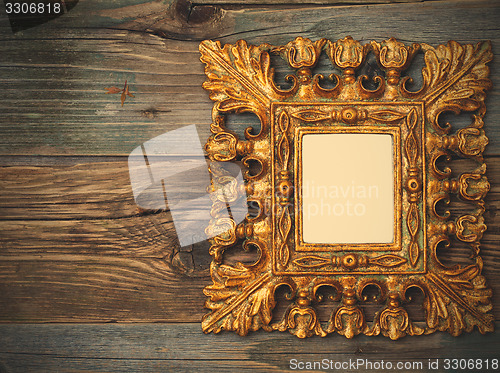 Image of golden vintage frame