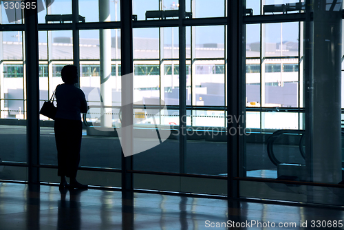 Image of Woman airport