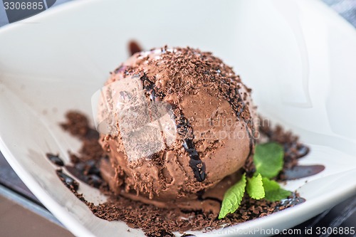 Image of chocolate ice cream