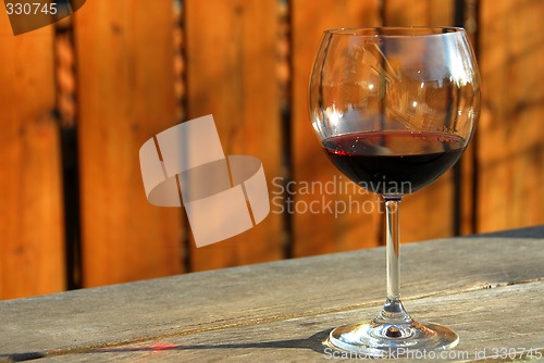 Image of Glass of red wine